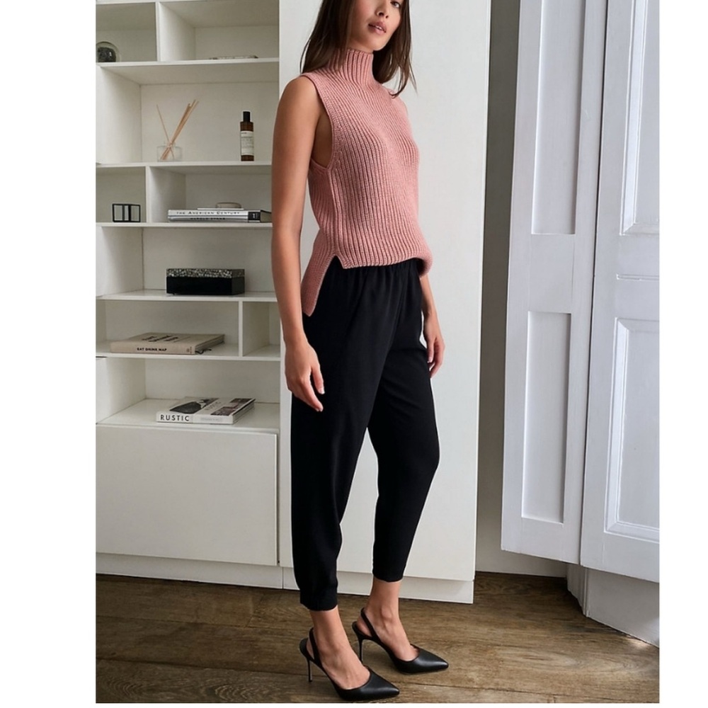 Aritzia Babaton Dexter Preppy Pockets Tapered Drape  Pants Size XS